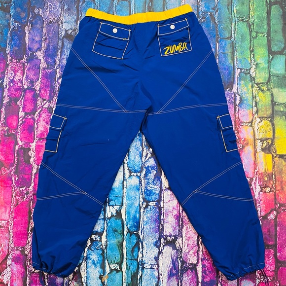 Zumba Blue baggy oversized Cargos size X-Large - Picture 2 of 5